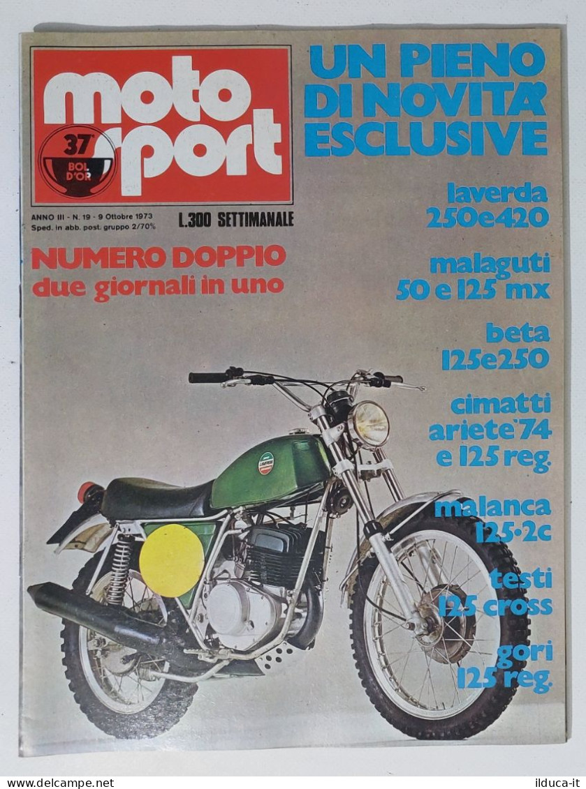 44540 Moto Sport A. III N. 19 1973 - Laverda 250 E 420; Malaguti 50 E 125mx - Moteurs