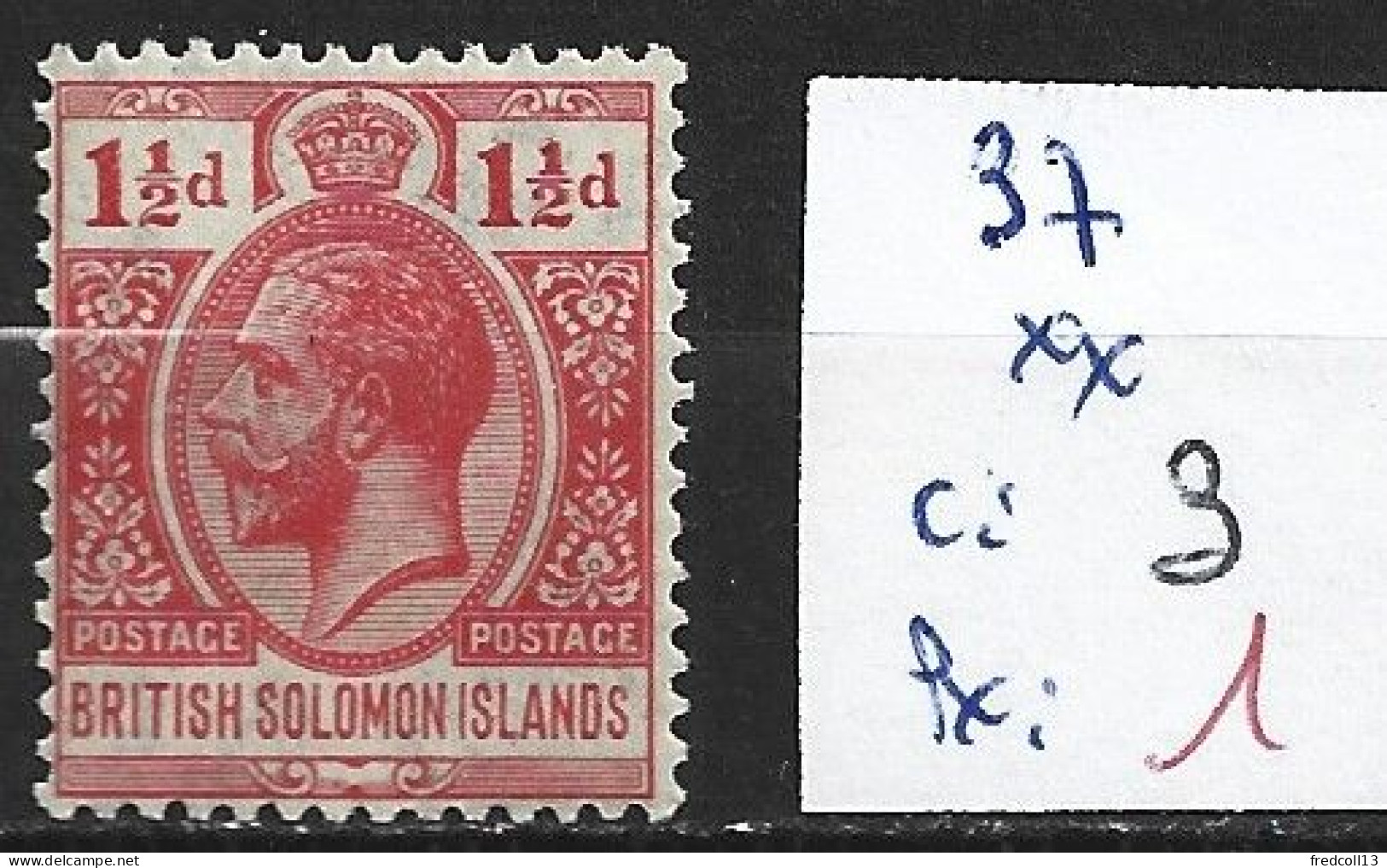SALOMON 37 ** Côte 3 € - Iles Salomon (...-1978)