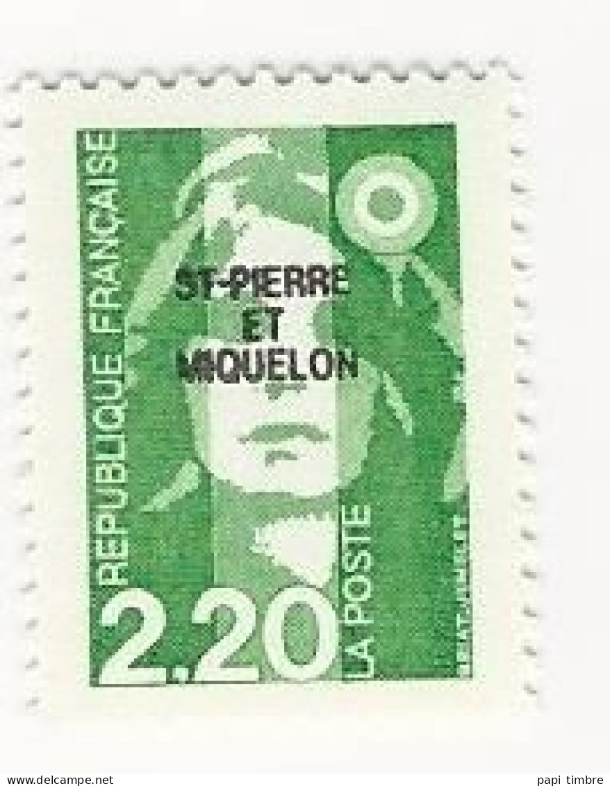 SPM-1991-Marianne Du Bicentenaire  - N° 552 Et 553 ** - Unused Stamps