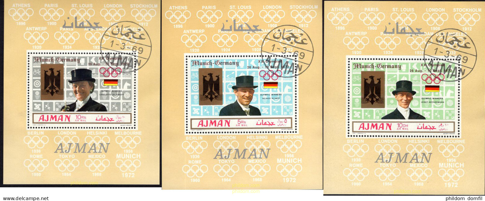 668658 USED AJMAN 1969 20 JUEGOS OLIMPICOS VERANO MUNICH 1972 - Adschman