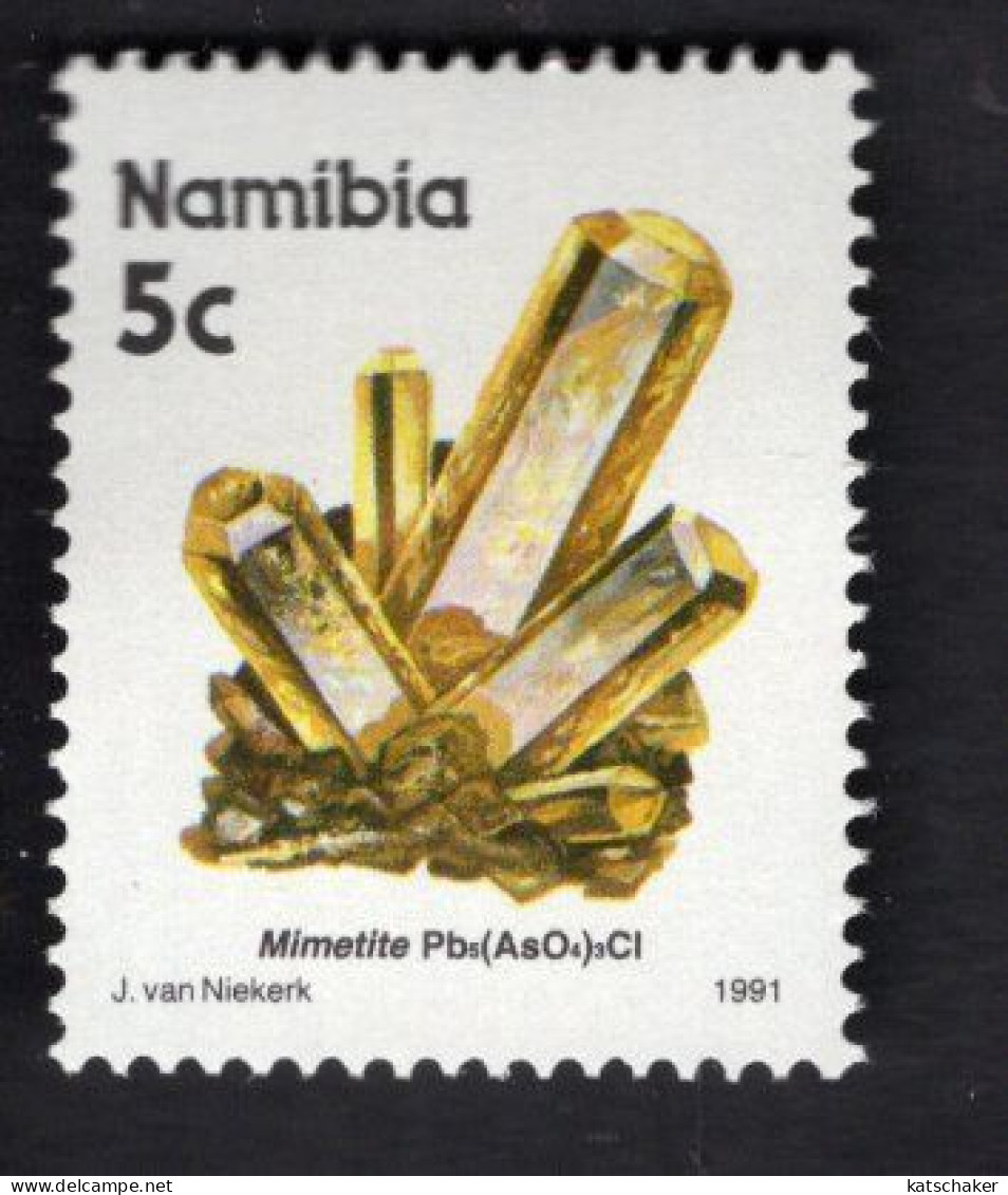 2025395111 1991 SCOTT 676 (XX) POSTFRIS MINT NEVER HINGED - MINERALS & MINES - MIMETITE - Namibia (1990- ...)