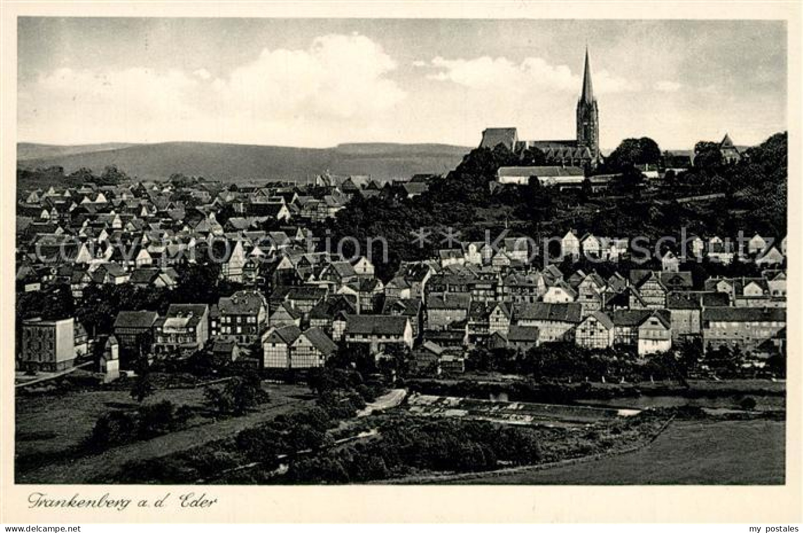 73215961 Frankenberg Eder Ortsansicht Mit Kirche Frankenberg Eder - Frankenberg (Eder)