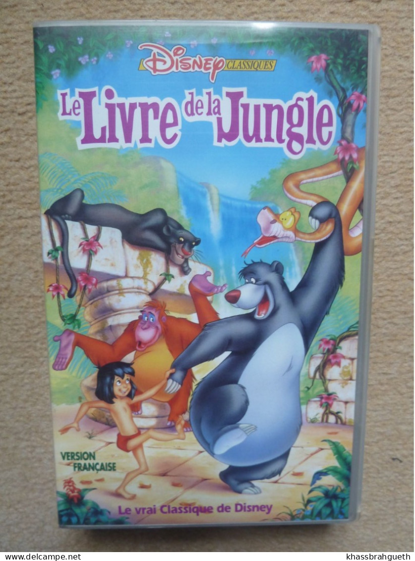 LIVRE DE LA JUNGLE - DISNEY CLASSIQUES (CASSETTE VHS) (1993) - Cartoni Animati