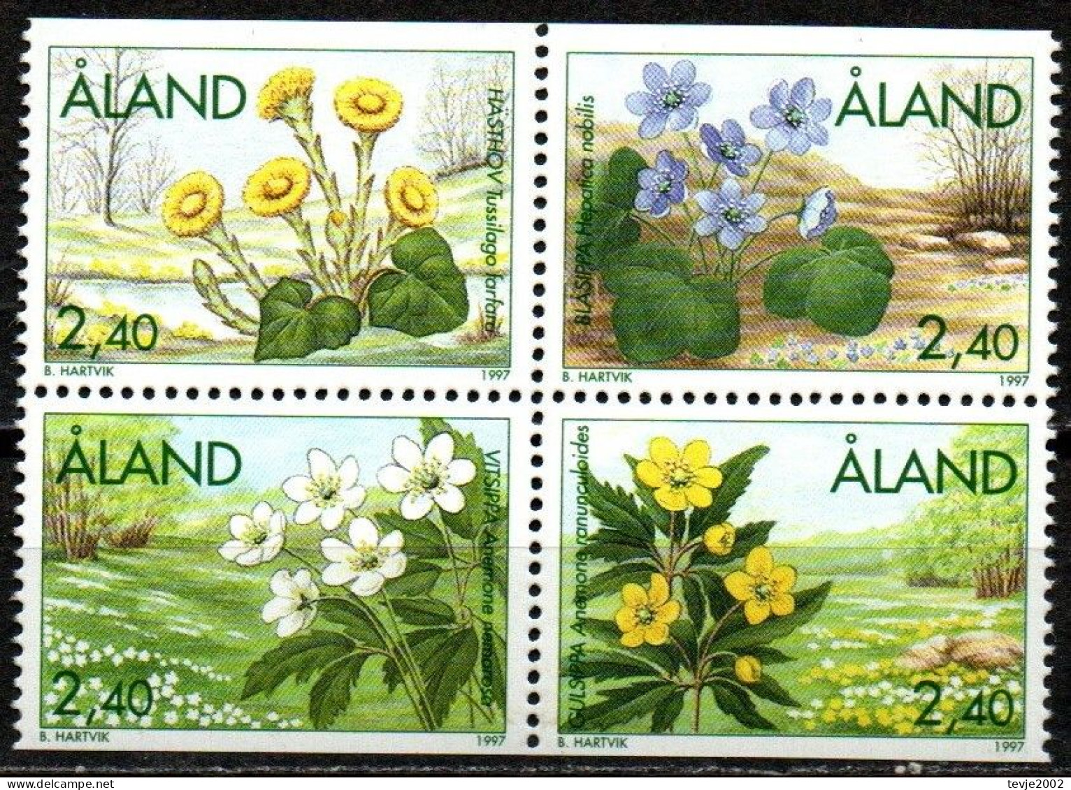 Aland 1997 - Mi.Nr. 120 - 123 - Postfrisch MNH - Blumen Flowers - Autres & Non Classés