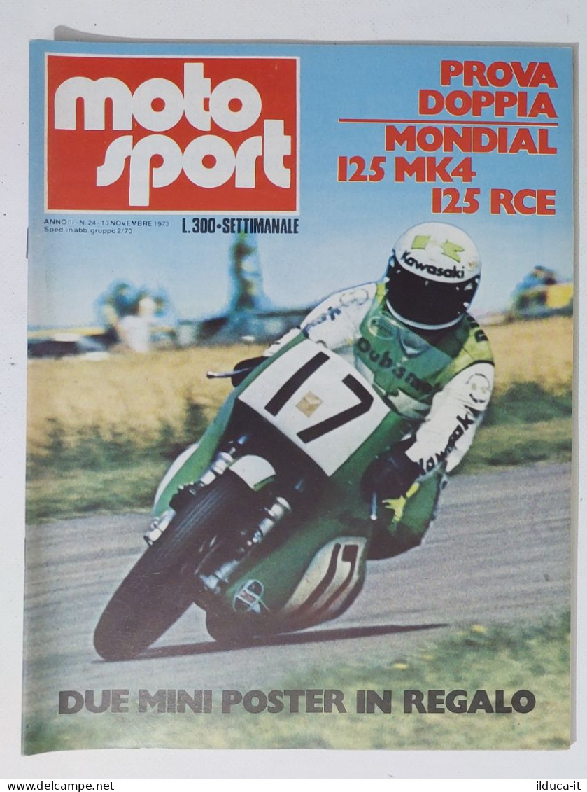 44554 Moto Sport A. III N. 24 1973 - Poster Presenti; - Moteurs