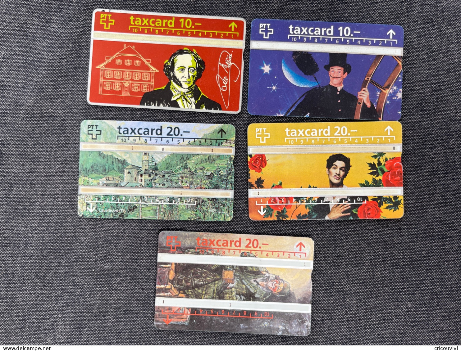 Lot 6 Taxcard 10 Et 20 - Zwitserland