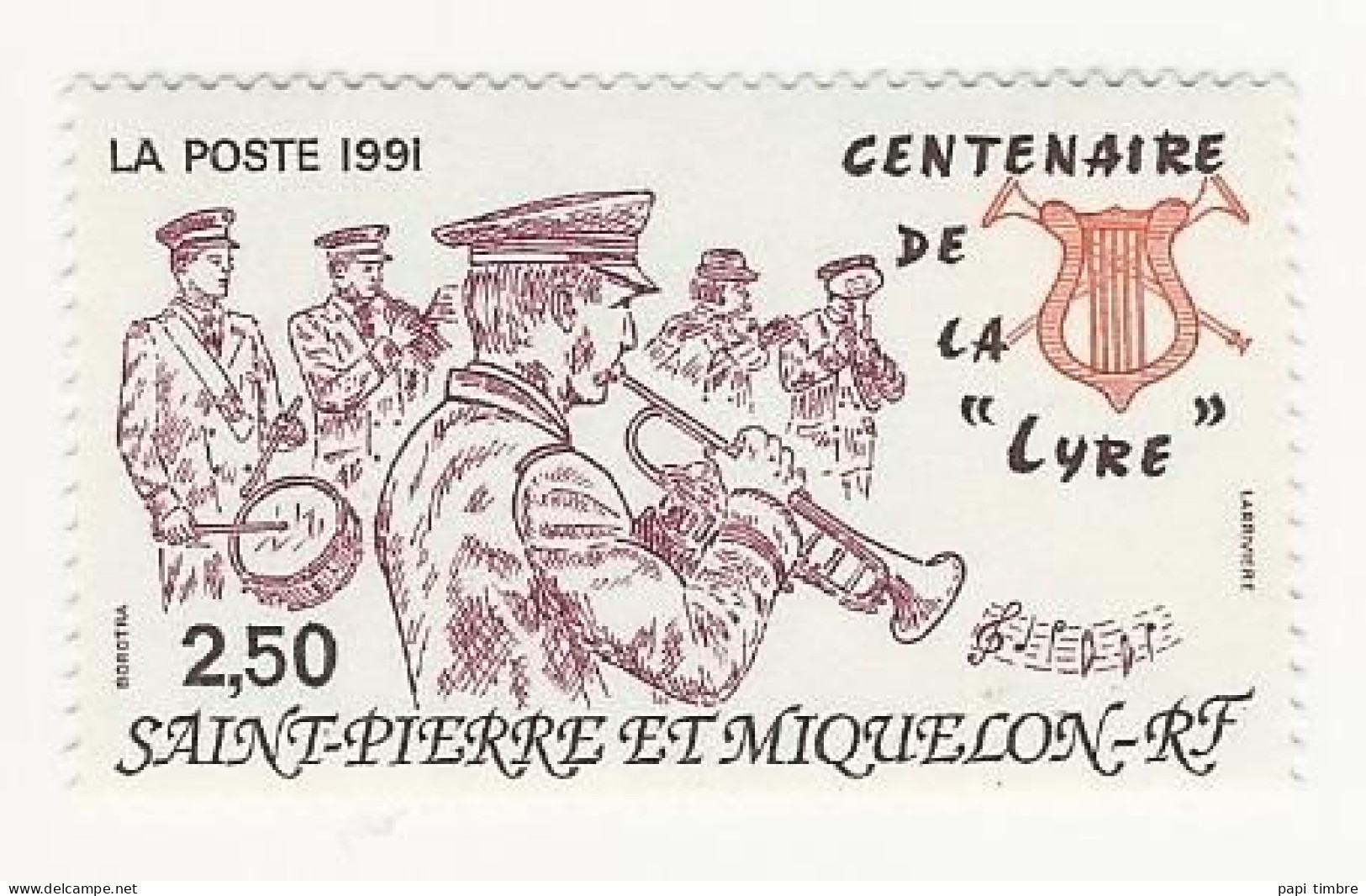 SPM-1991-Centenaire De La "Lyre"  - N° 545 ** - Neufs