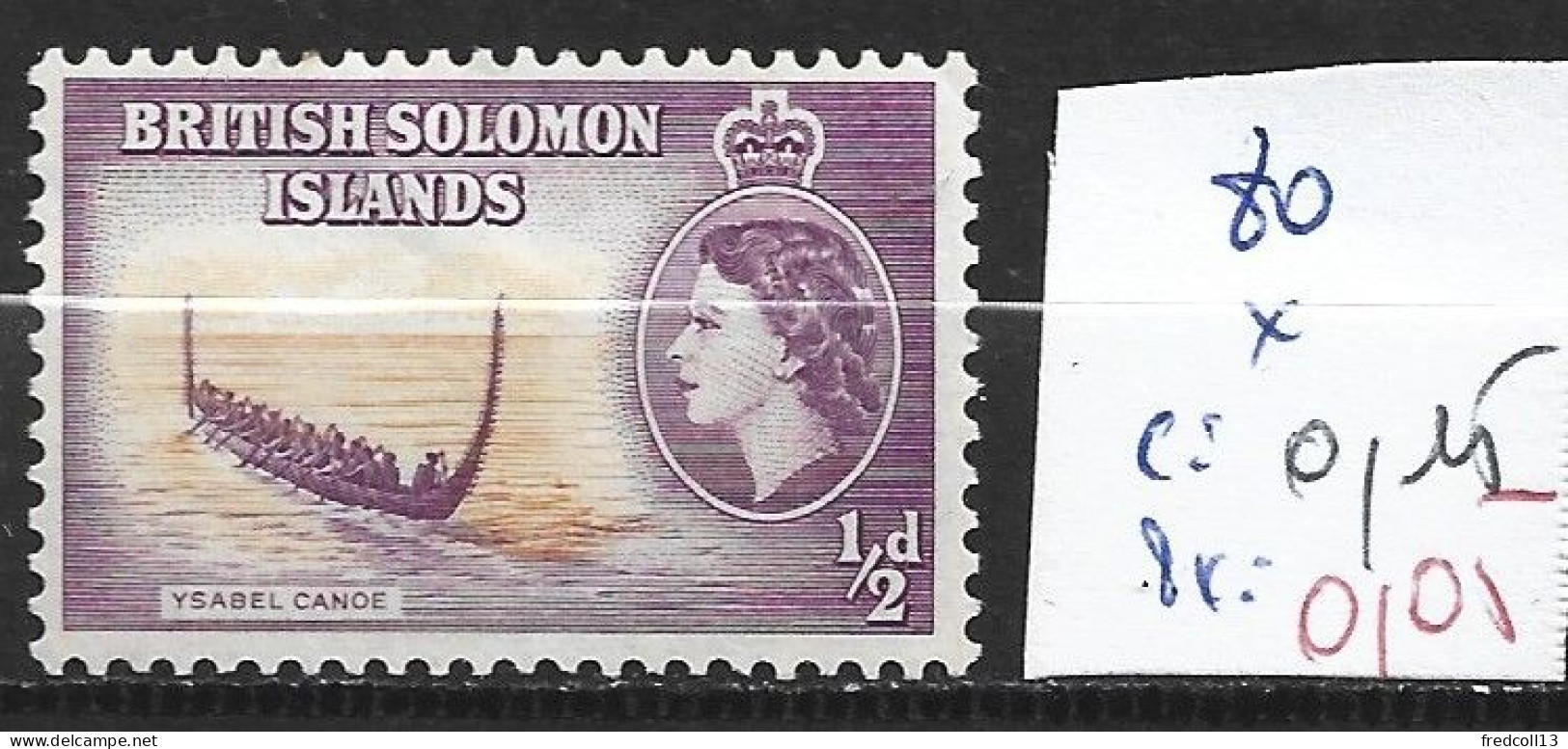SALOMON 80 * Côte 0.15 € - Isole Salomone (...-1978)
