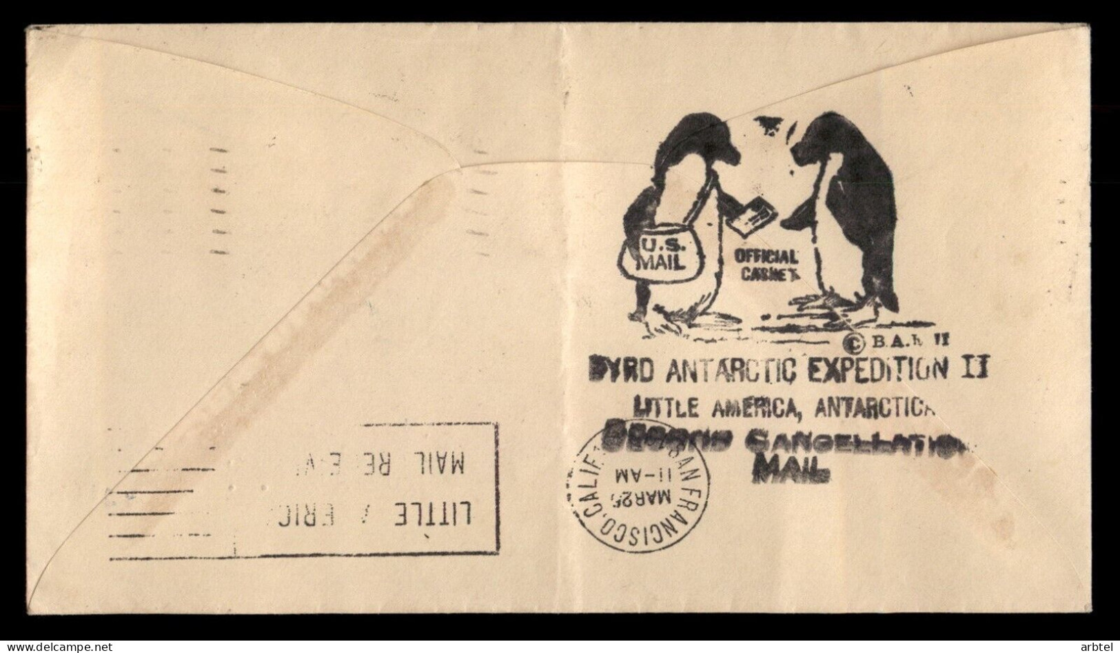 ANTARTIDA ANTARCTIC USA BASE LITTLE AMERICA 1935 EXPEDICION BYRD - Antarctische Expedities