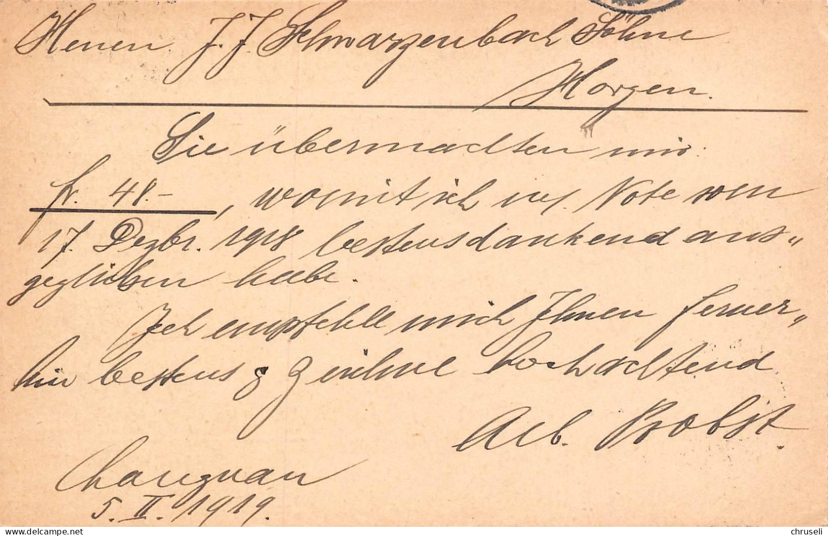 Langnau Färberei Alb. Probst Firmen Gewerbestempel Besonderheiten - Stamped Stationery