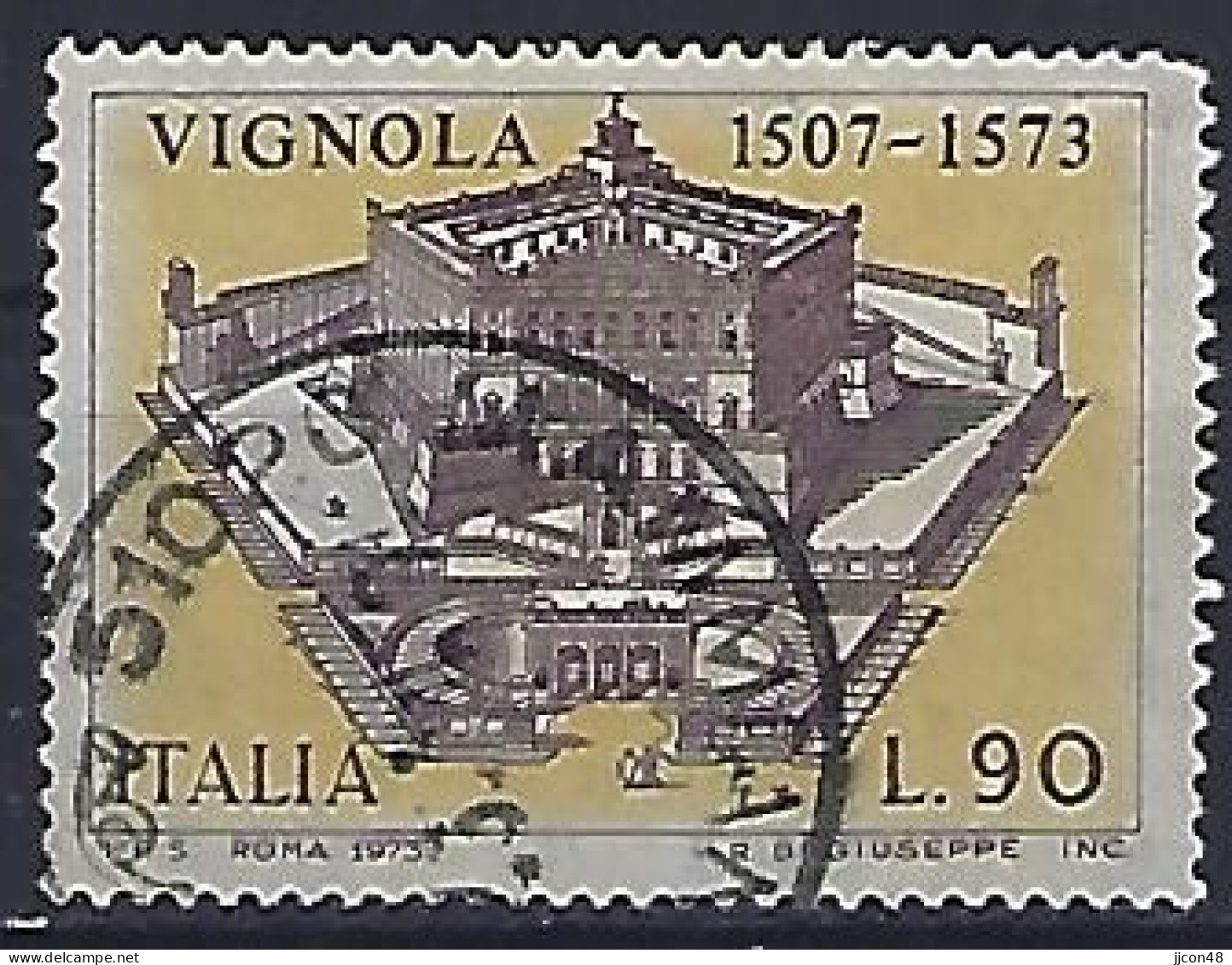 Italy 1973  Jacopo Barozzi, Genannt Vignola  (o) Mi.1416 - 1971-80: Used