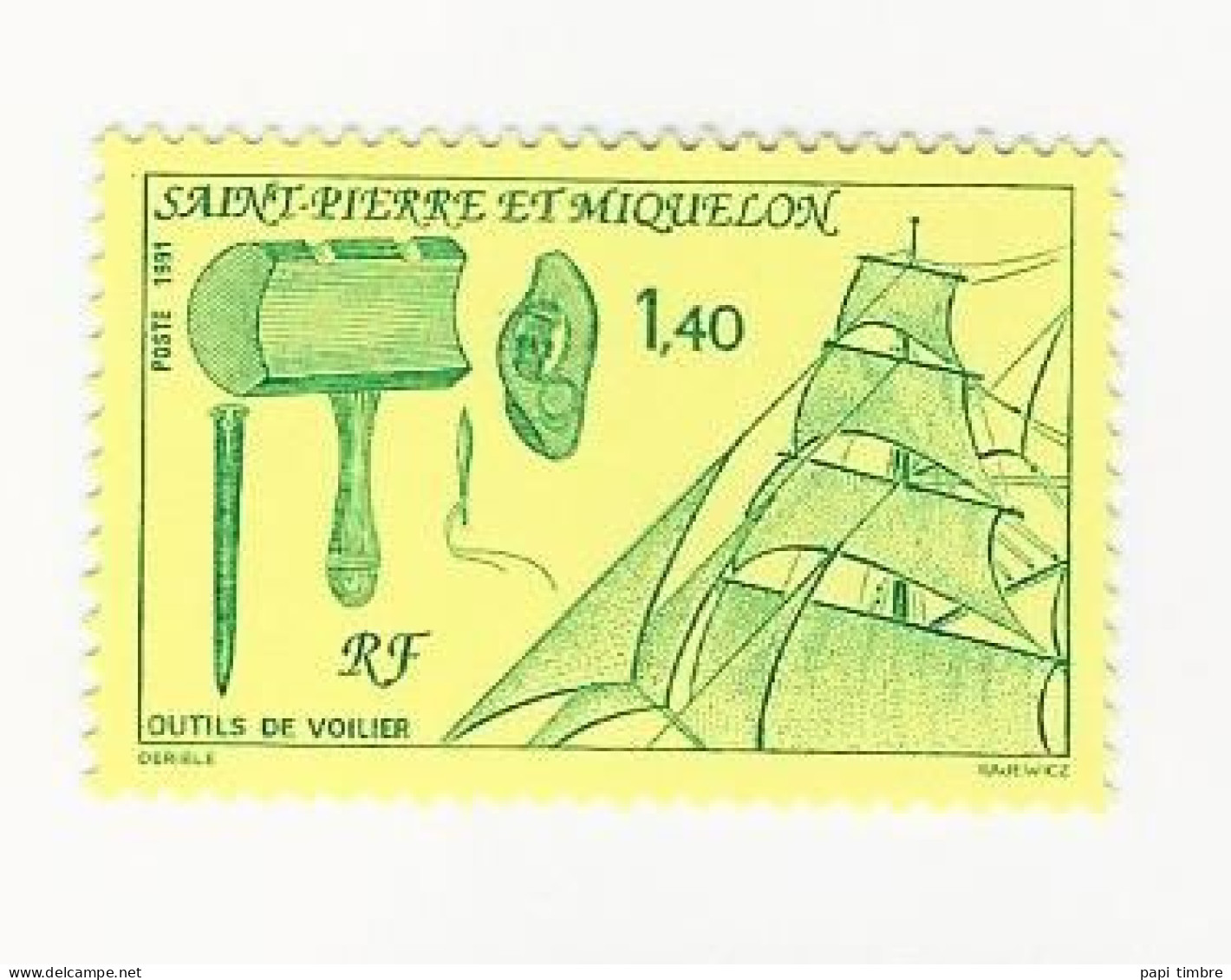 SPM-1991-Outils De Voiliers  - N° 535 Et 536 ** - Nuovi