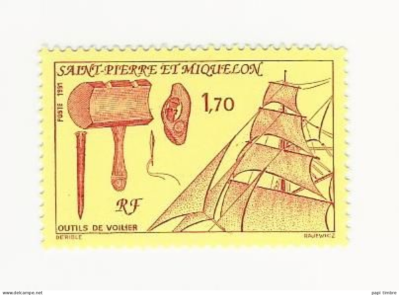 SPM-1991-Outils De Voiliers  - N° 535 Et 536 ** - Unused Stamps