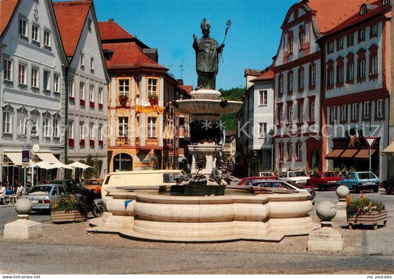 73215331 Eichstaett Oberbayern Marktplatz Willibaldsbrunnen  Eichstaett Oberbaye - Eichstaett