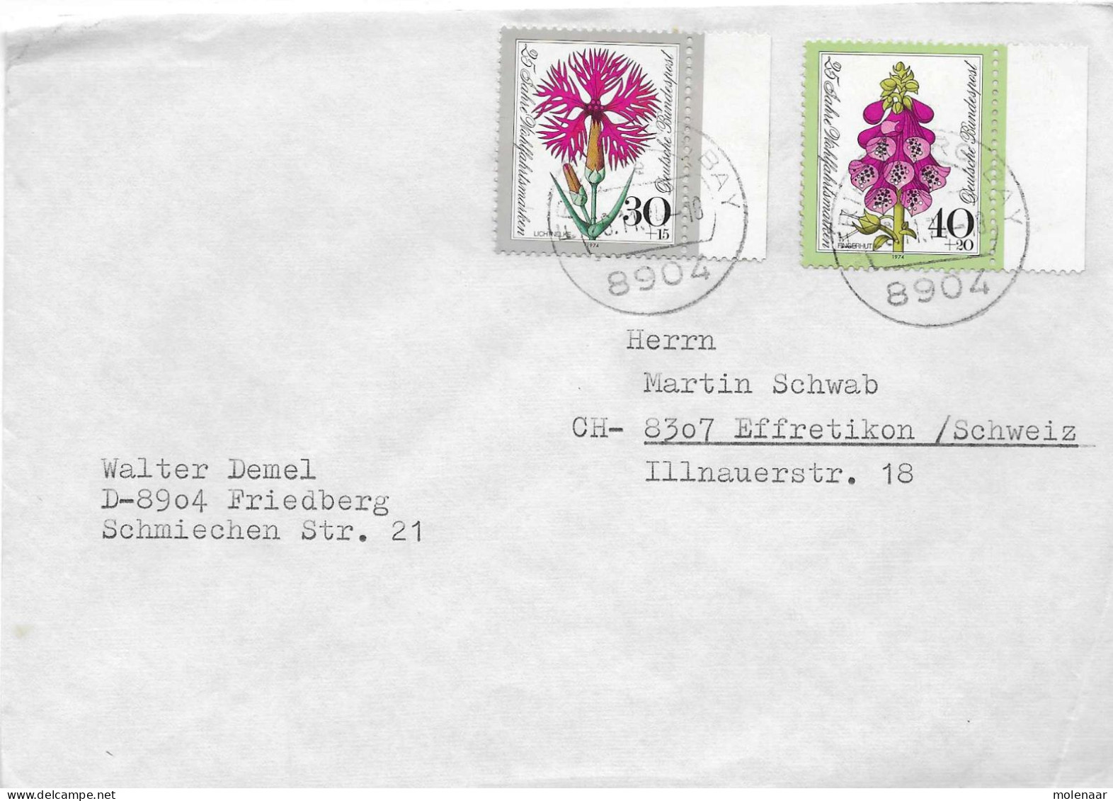 Postzegels > Europa > Duitsland > West-Duitsland > 1970-1979 > Brief Met No. 818 En 819 (17349) - Storia Postale