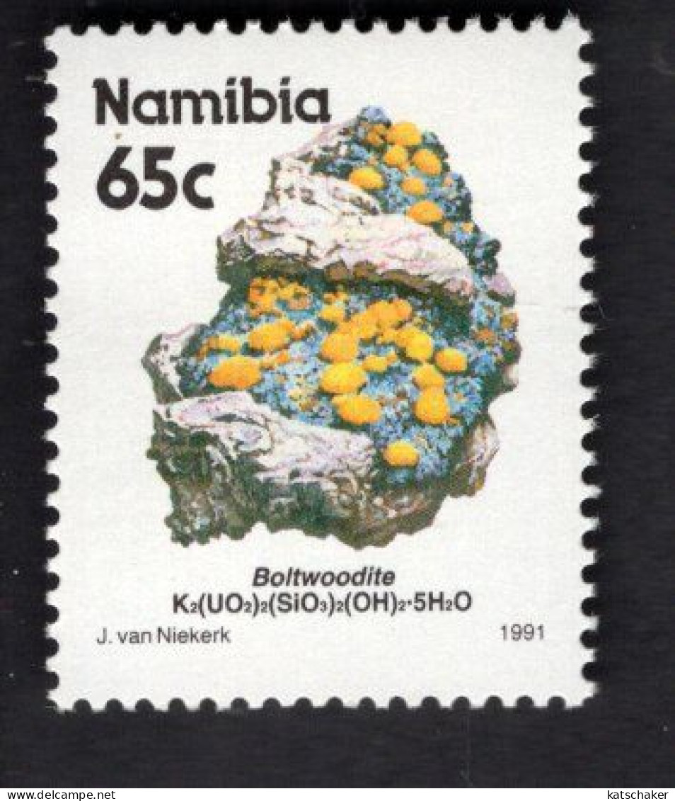 2025397163 1991 SCOTT 685 (XX) POSTFRIS MINT NEVER HINGED - MINERALS & MINES - BOLTWOODITE - Namibie (1990- ...)