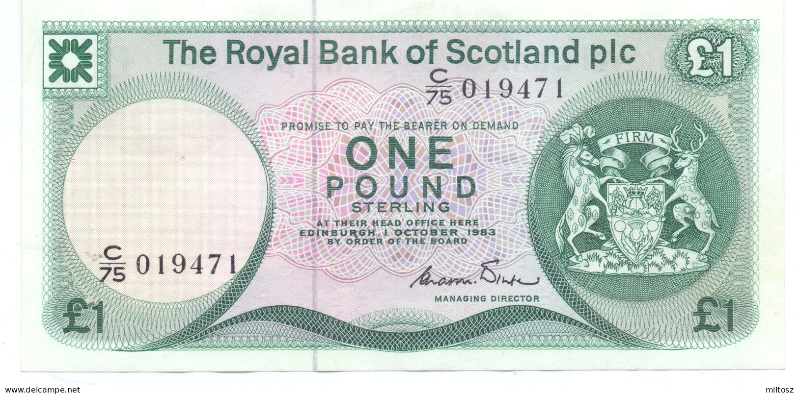 Scotland 1 Pound 1983 Royal Bank Of Scotland - 1 Pound