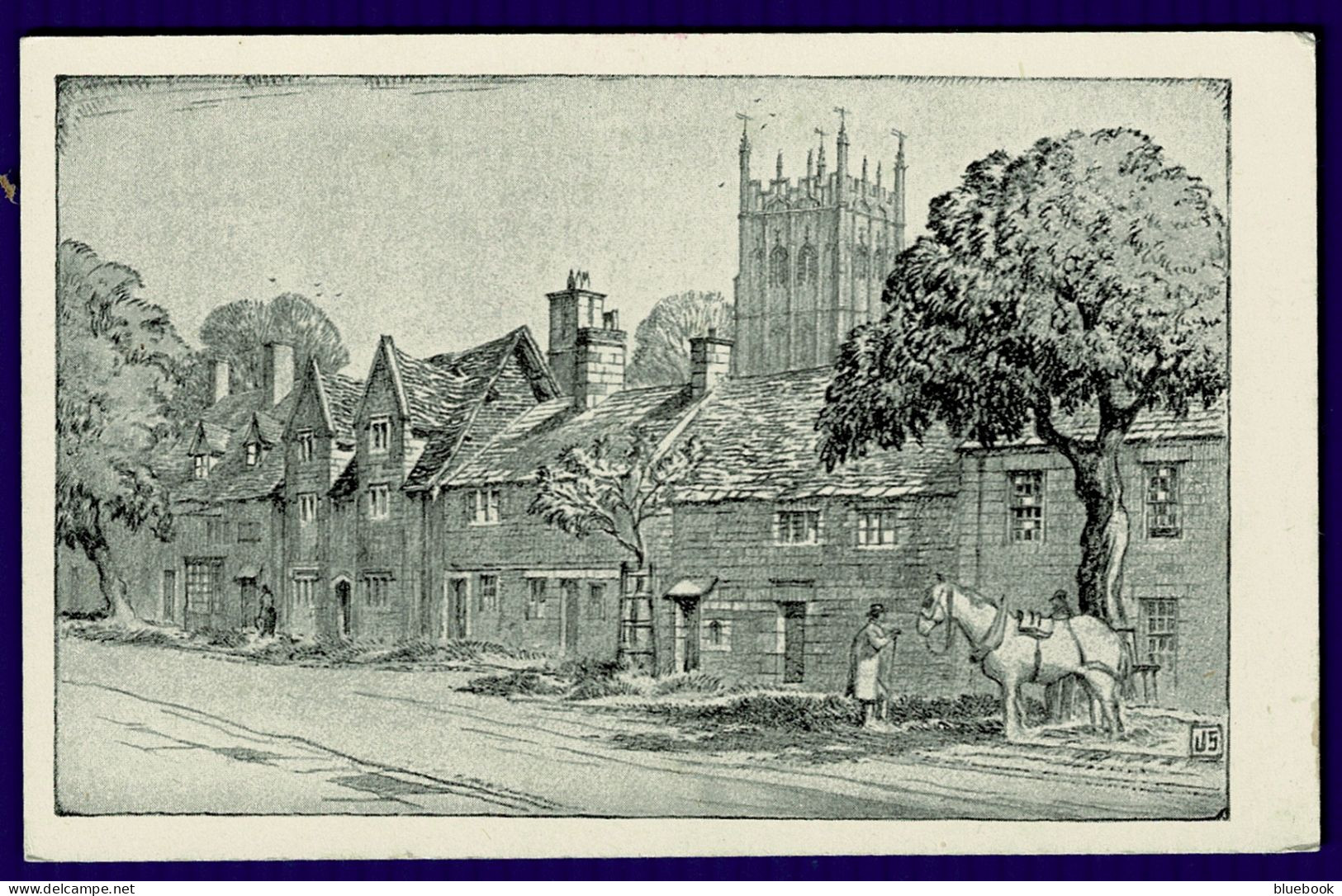 Ref 1650 - Jasper Salwey Postcard - Chipping Campden Gloucestershire 2 - Autres & Non Classés