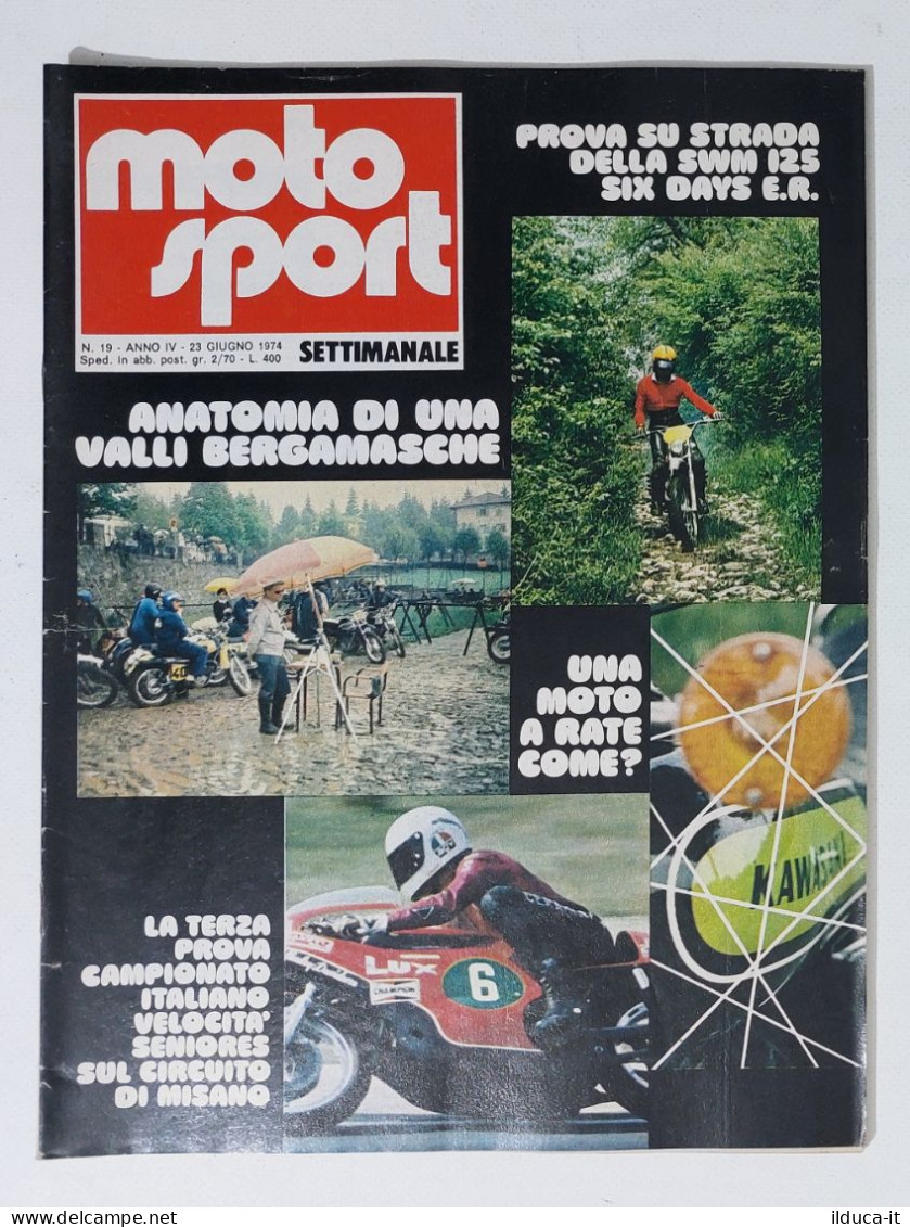 44597 Moto Sport 1974 A. IV N. 19 - SWM 125; Ducati; Beta 250 Cross - Moteurs