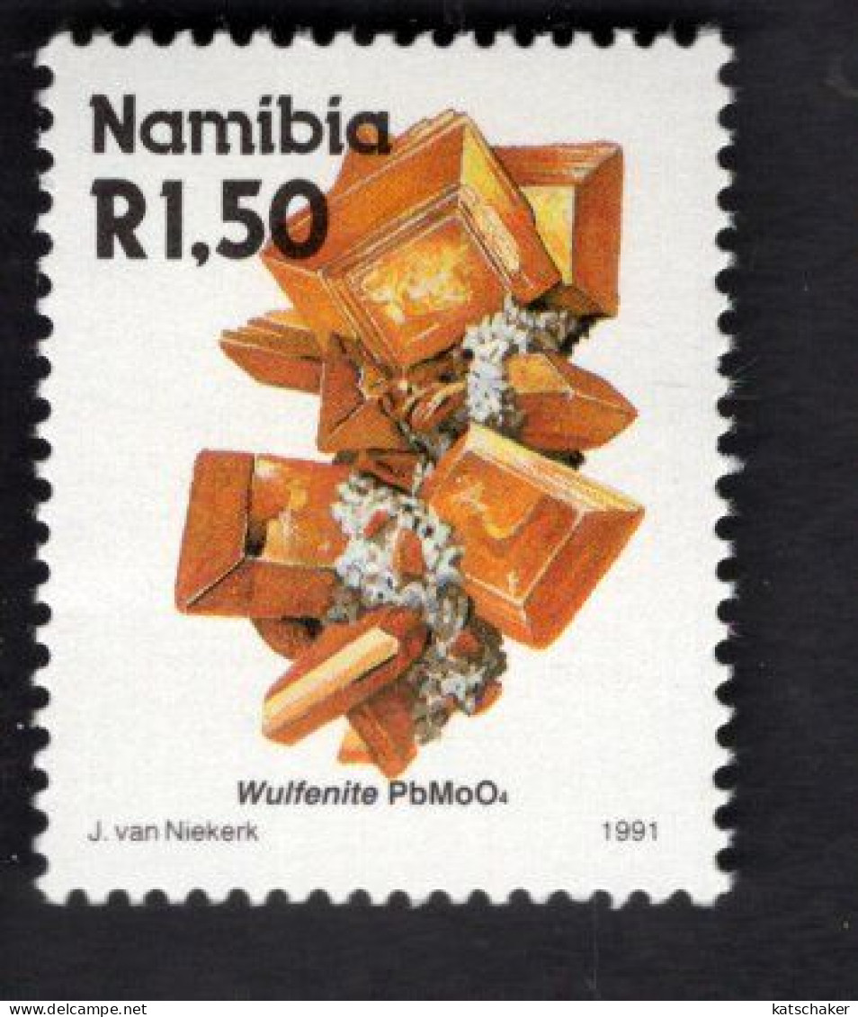 2025397553 1991 SCOTT 687 (XX) POSTFRIS MINT NEVER HINGED - MINERALS & MINES - WULFENITE - Namibië (1990- ...)