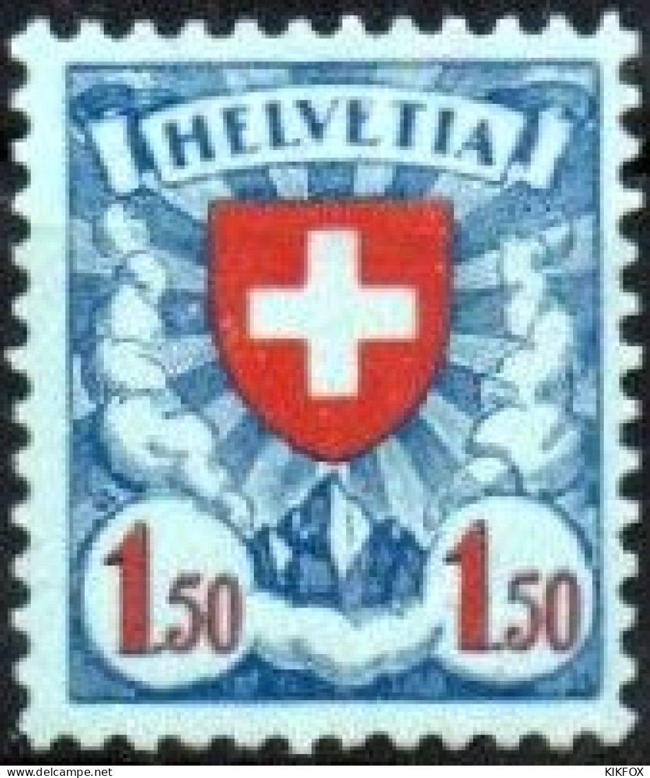 SUISSE ,SCHWEIZ, 1924,  Zu 165,  Mi 196 , YV 210, WAPPENZEICHNUNG, BLASON, Trace De Charnière Minimale - Unused Stamps