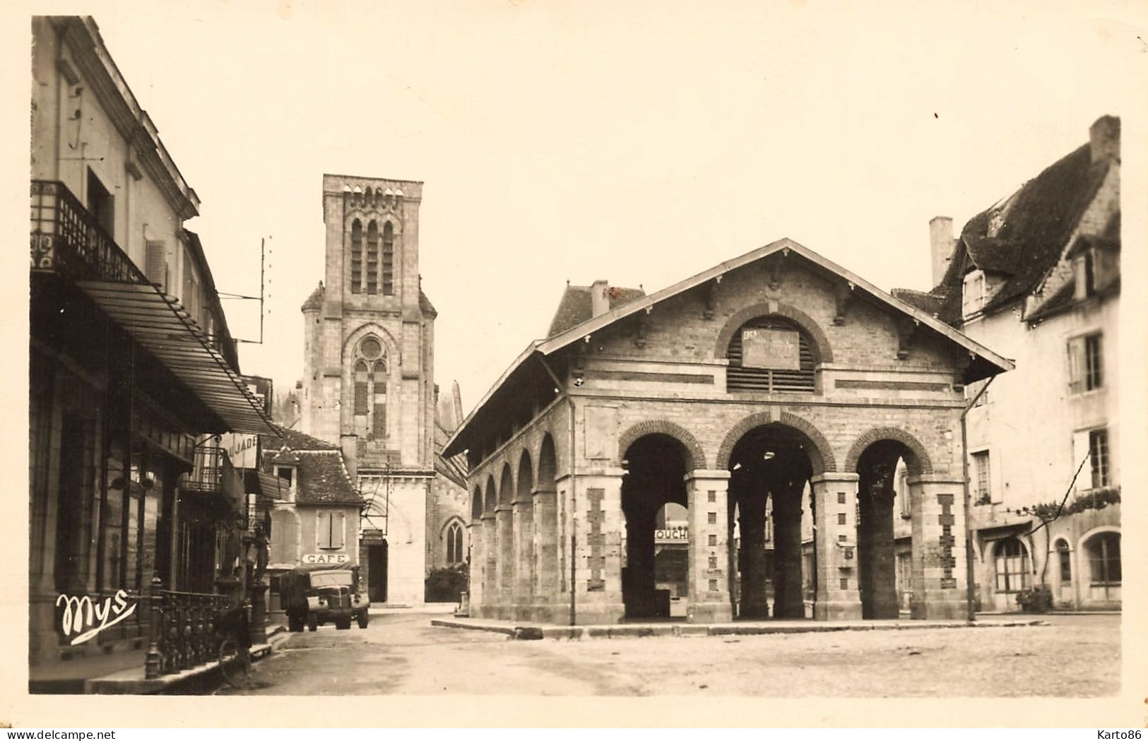 Gramat * Place De La Halle * Café * Camion - Gramat