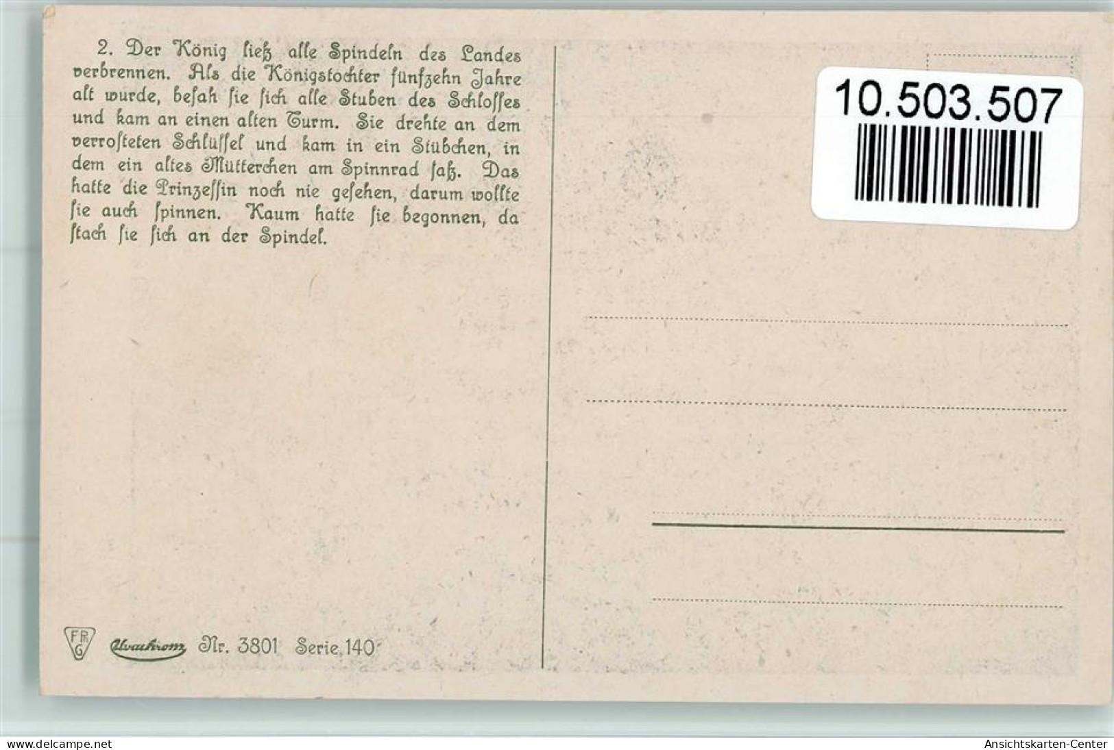 10503507 - Maerchen Dornroeschen  Nr. 2 , Sign Kubel - - Märchen, Sagen & Legenden