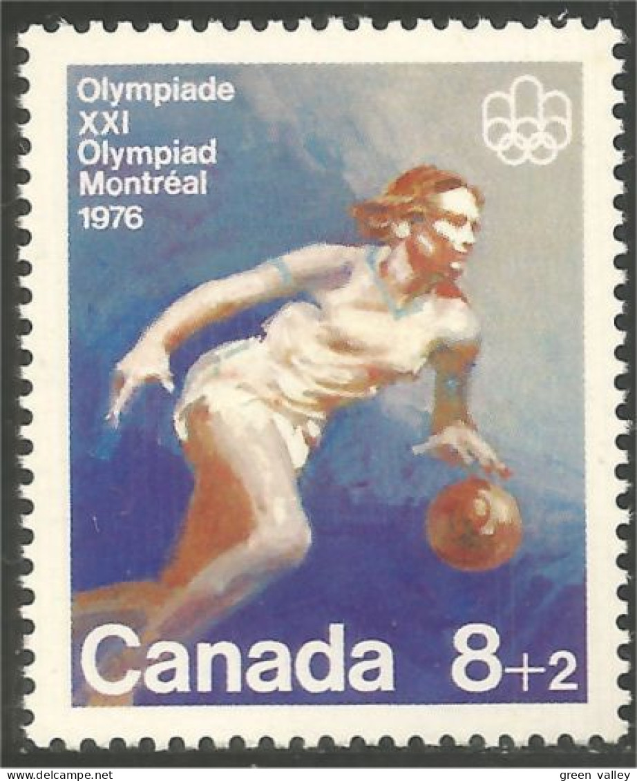 Canada 8c+2c Basketball Jeux Olympiques Montreal 1976 Olympic Games MNH ** Neuf SC (CB-10b) - Ongebruikt
