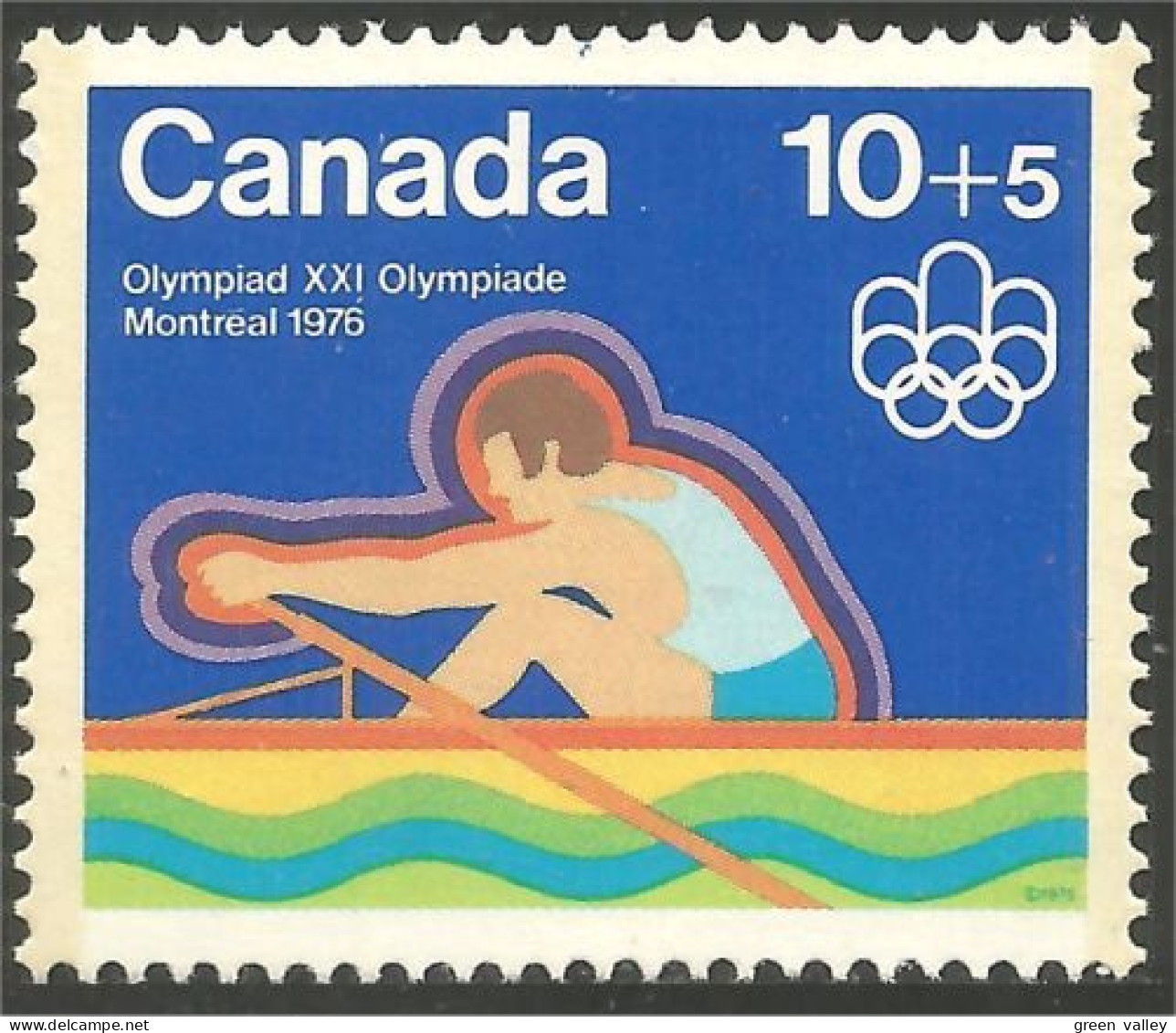Canada 10c+5c Aviron Rowing Jeux Olympiques Montreal 1976 Olympic Games MNH ** Neuf SC (CB-05a) - Ungebraucht