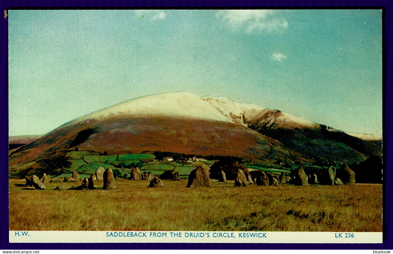 Ref 1650 - Postcard - Saddleback From Druid's Circle - Keswick Cumbria Lake District - Other & Unclassified
