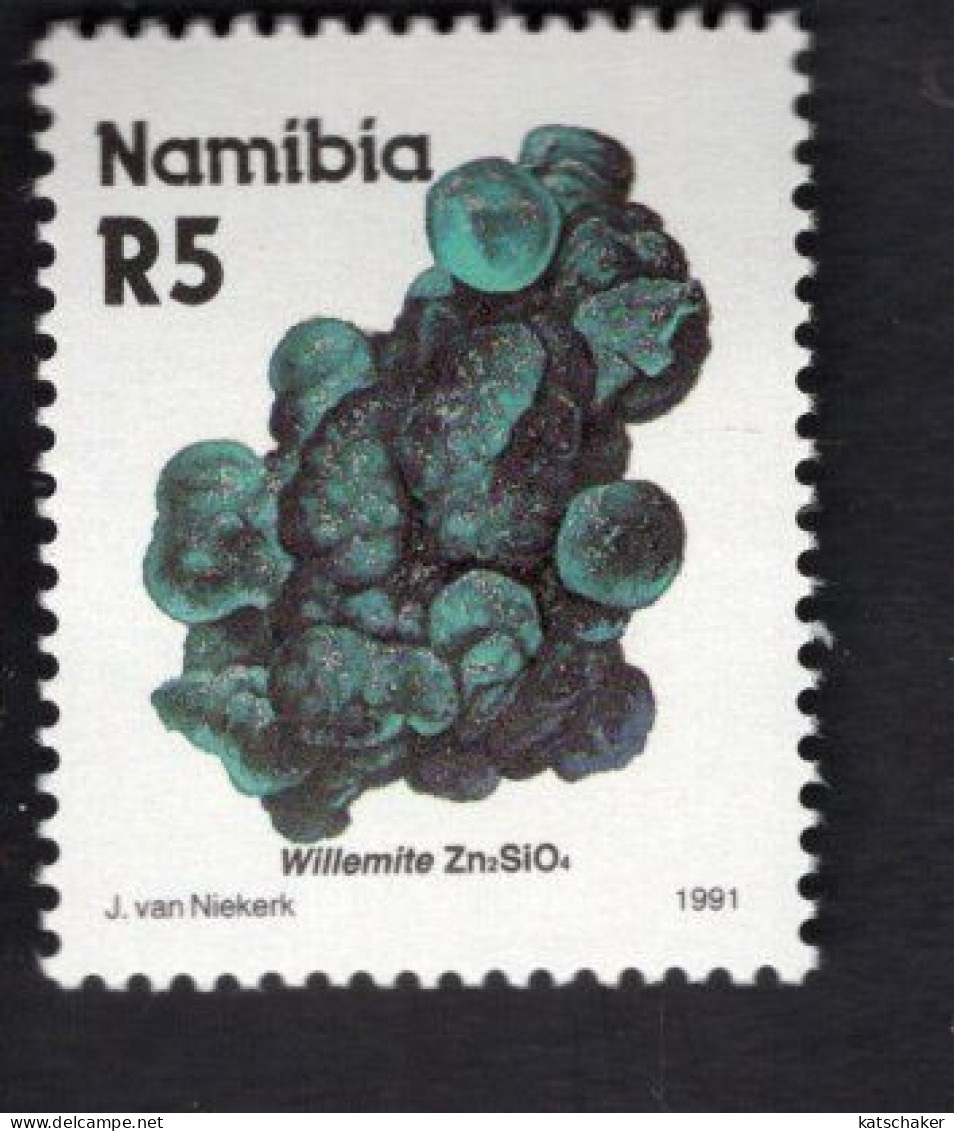 2025398654 1991 SCOTT 689 (XX) POSTFRIS MINT NEVER HINGED - MINERALS & MINES - WILLEMITE - Namibie (1990- ...)