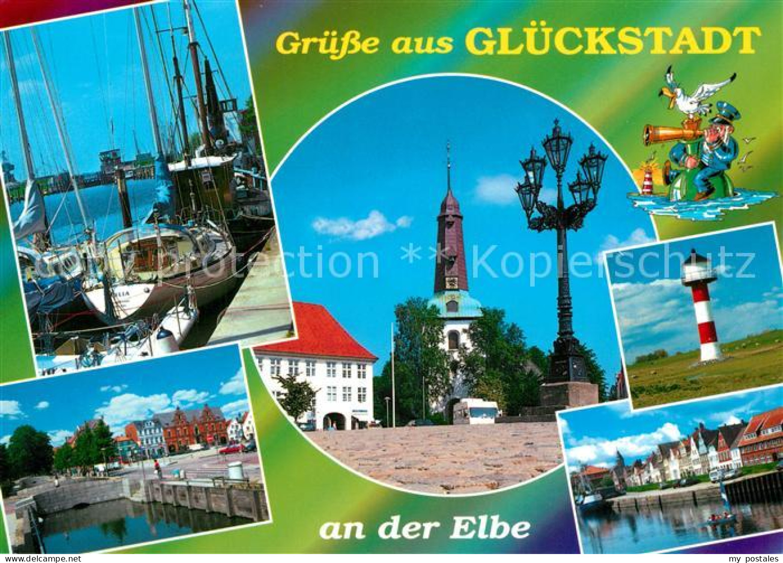 73214810 Glueckstadt Seglerhafen Kirche Leuchtturm Glueckstadt - Glückstadt