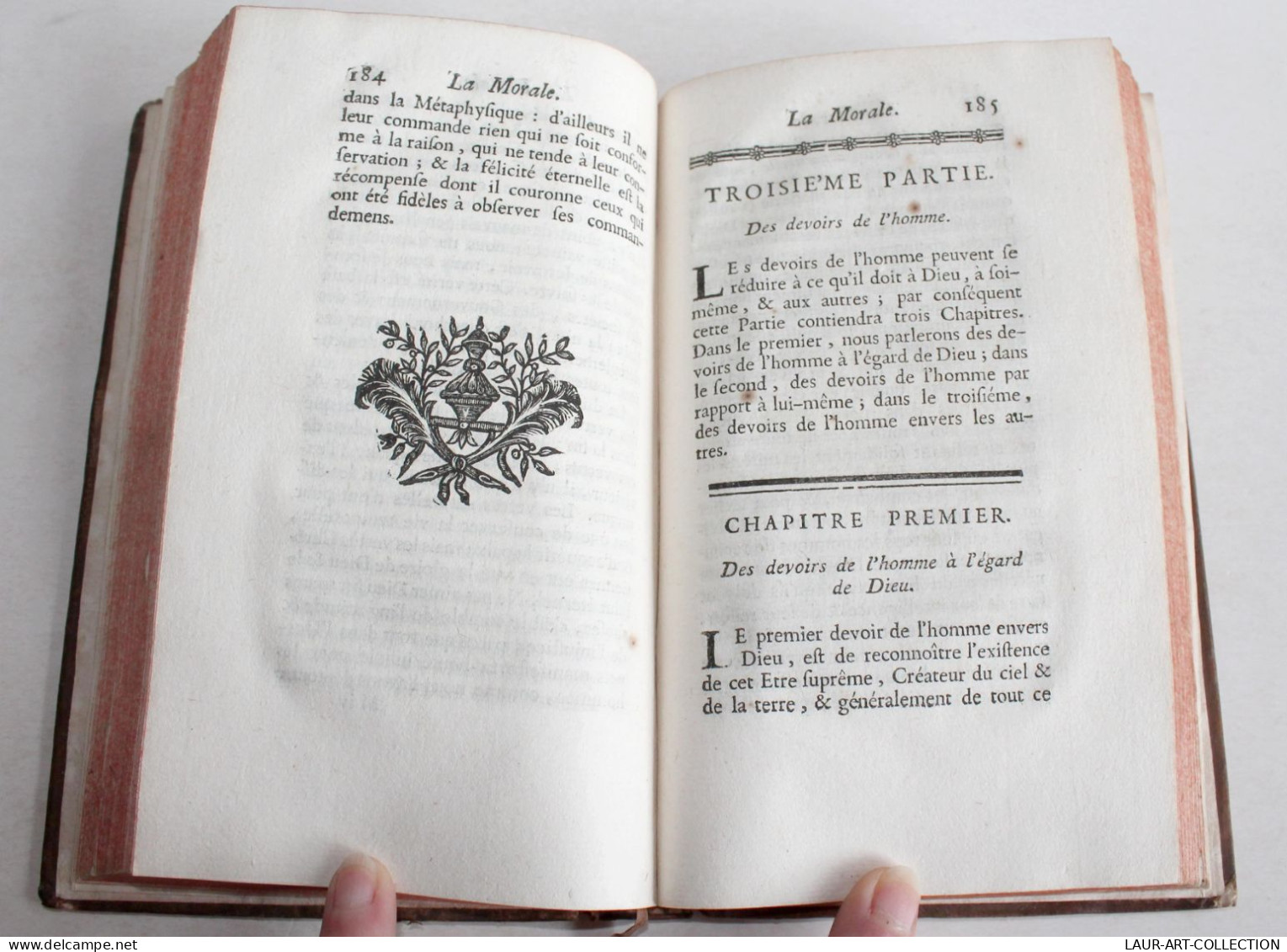 RARE EDITION ORIGINALE! LA MORALE Par COCHET AUTEUR DE LA CLEF... 1755 HERISSANT, En TTBE, ANCIEN LIVRE XVIIIe (2204.53) - 1701-1800