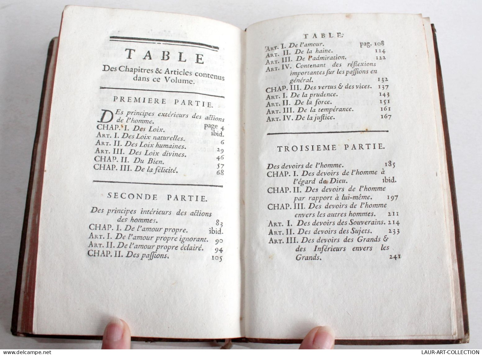 RARE EDITION ORIGINALE! LA MORALE Par COCHET AUTEUR DE LA CLEF... 1755 HERISSANT, En TTBE, ANCIEN LIVRE XVIIIe (2204.53) - 1701-1800