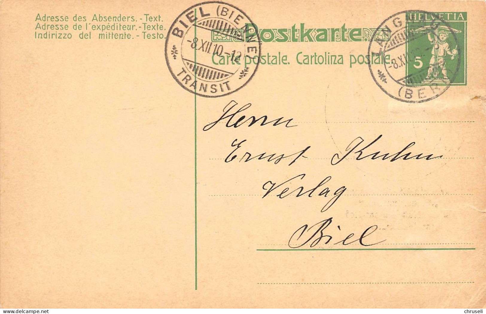 Langnau Joh. Kipfer Weckgläser Gewerbestempel Besonderheiten - Stamped Stationery