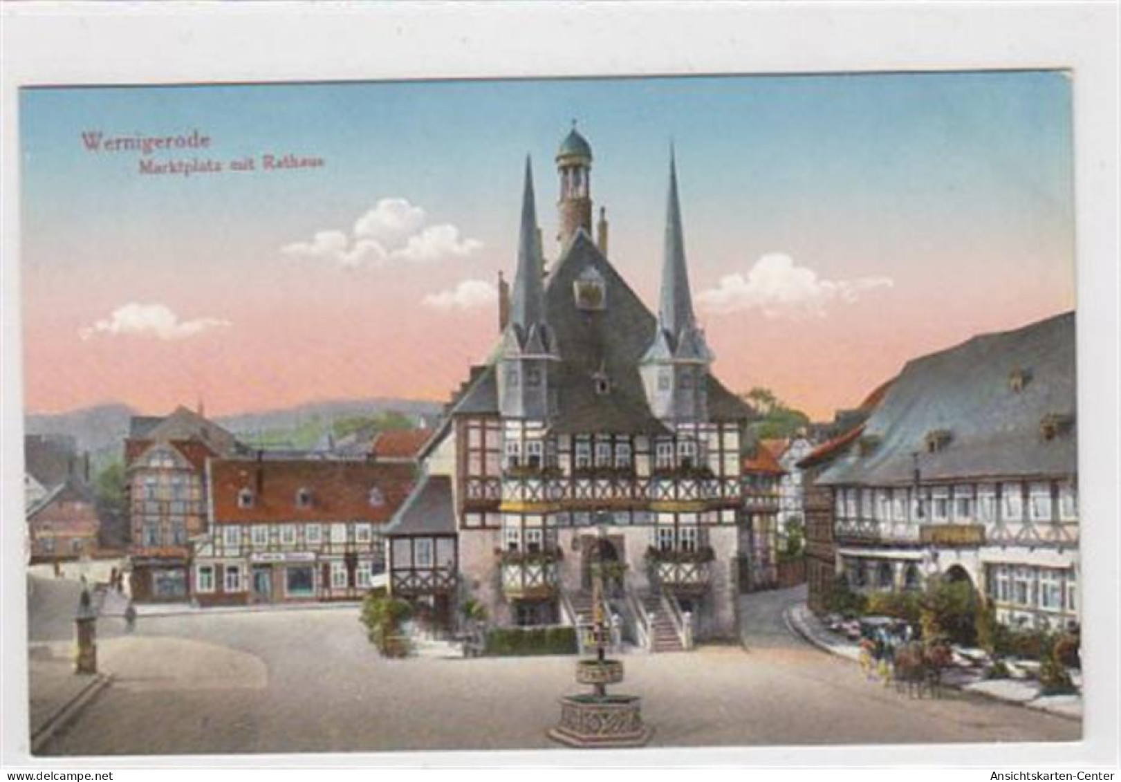 39041807 - Wernigerode. Marktplatz Rathaus Ungelaufen  Top Erhaltung. - Wernigerode