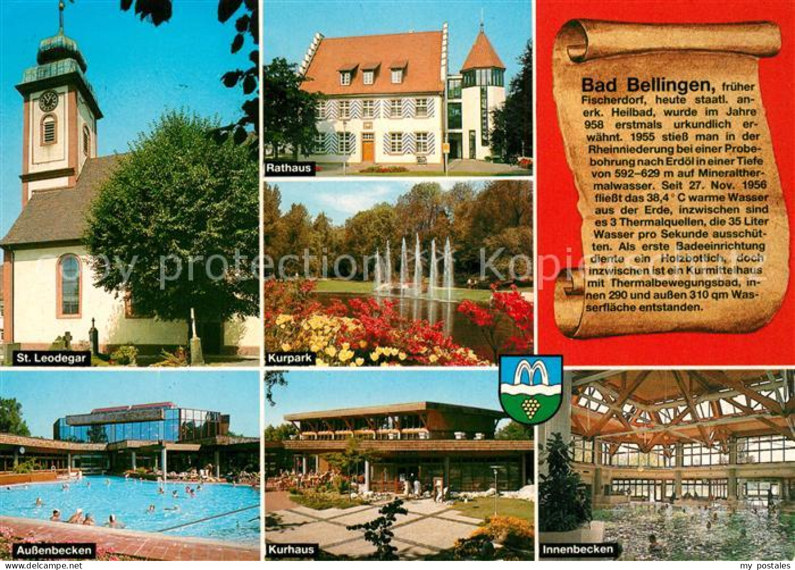 73214742 Bad Bellingen St Leodegar Kirche Rathaus Kurpark Freibad Hallenbad Kurh - Bad Bellingen