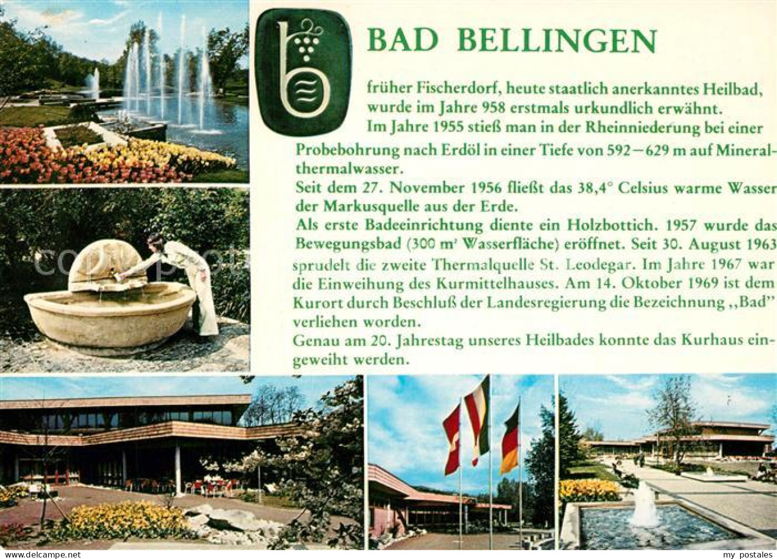 73214736 Bad Bellingen Kurpark Wasserspiele Brunnen Thermal Mineralbewegungsbad  - Bad Bellingen