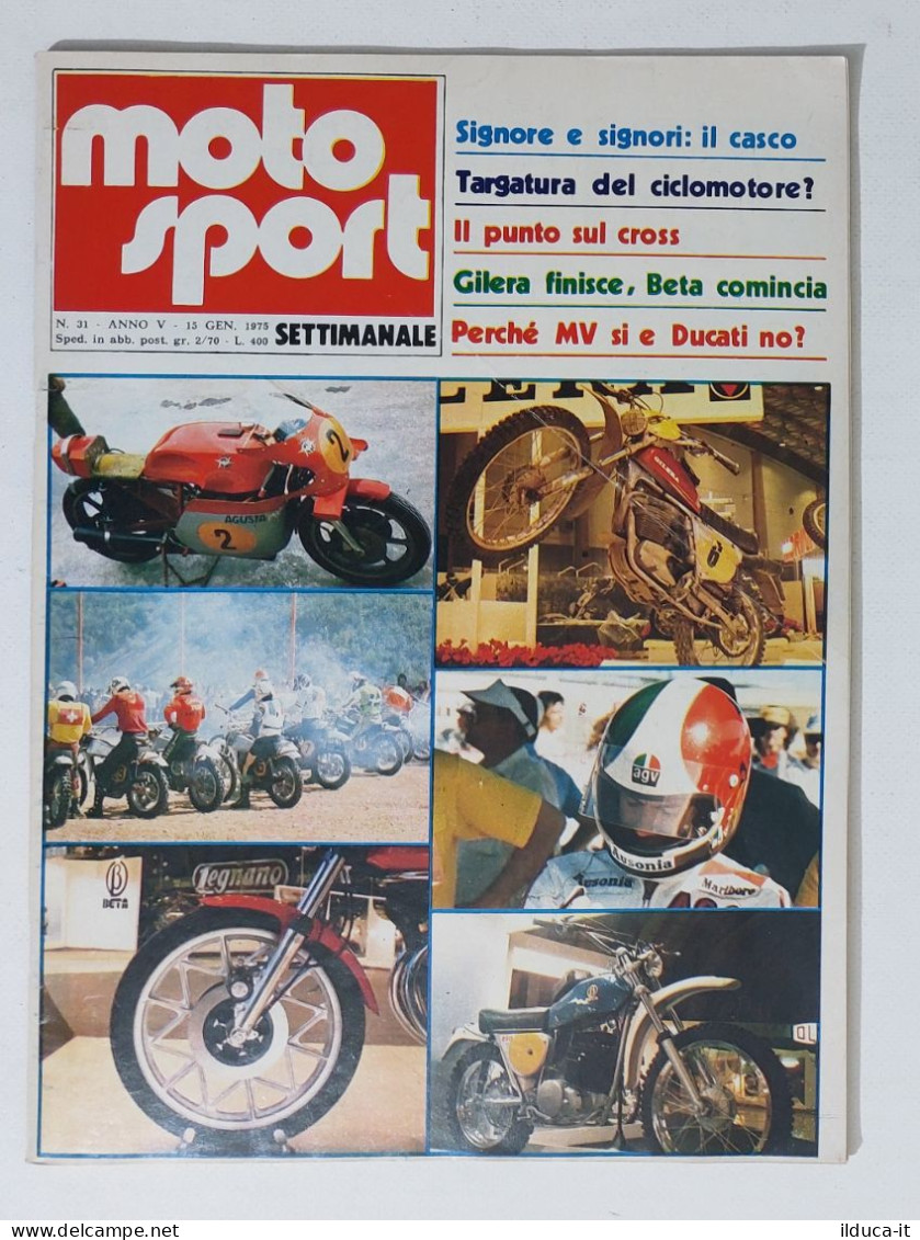 44615 Moto Sport 1974 A. IV N. 31 - Gilera; Beta; MV; Ducati - Engines
