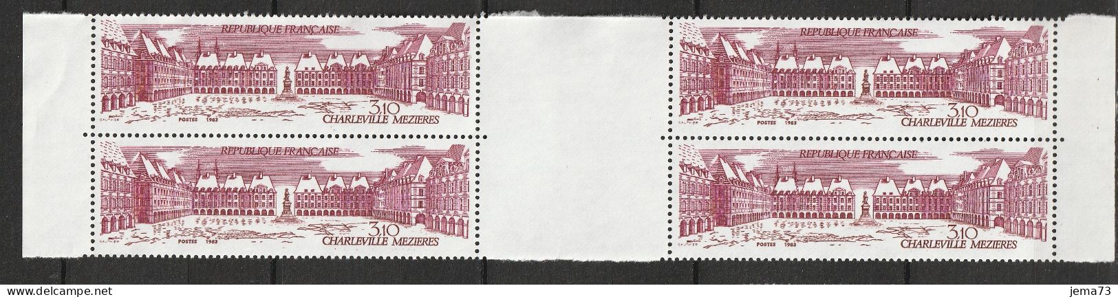 N° 2288 Charleville-Mézières : Beau Bloc De 4 Timbres Neuf Impeccable: - Unused Stamps