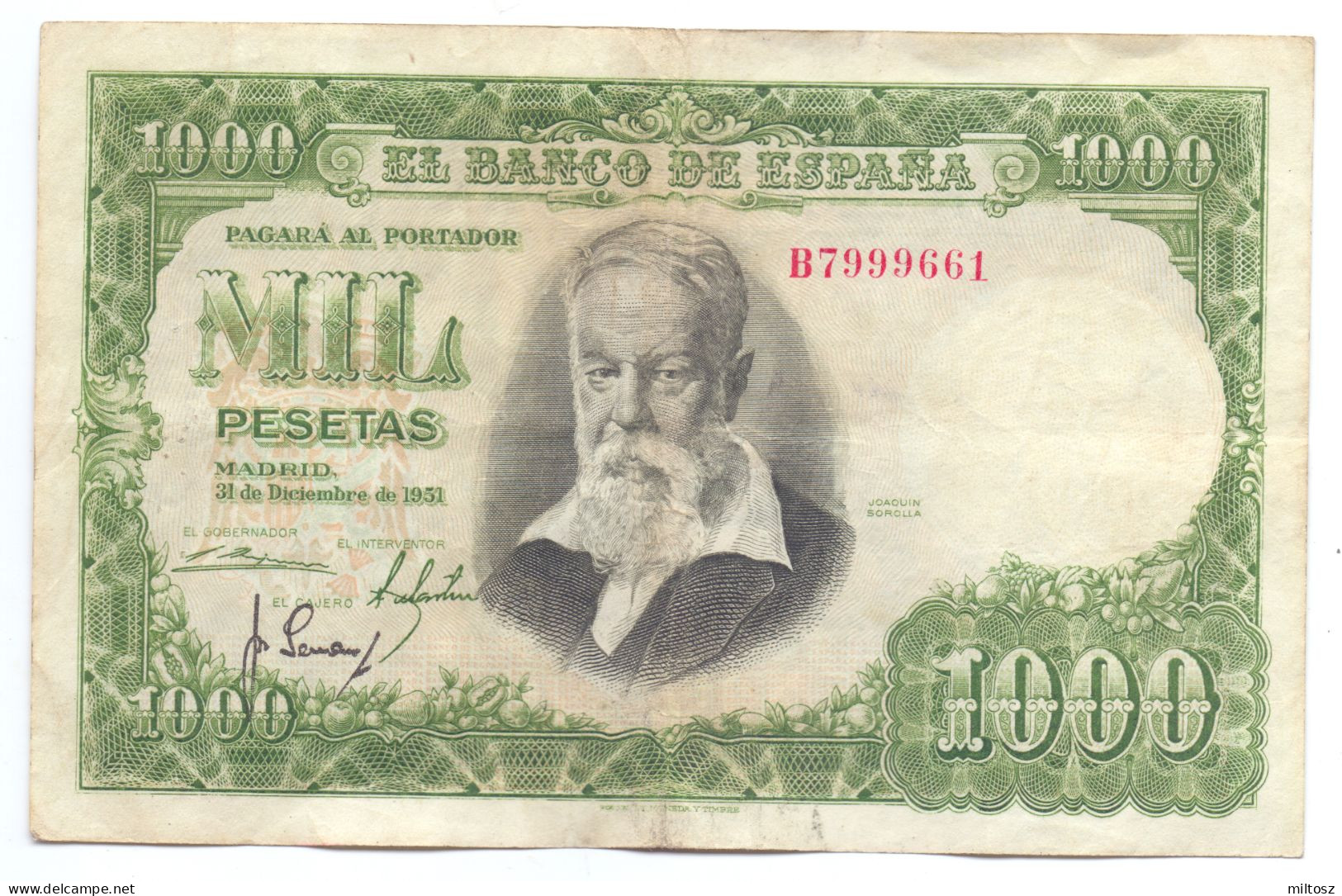 Spain 1.000 Pesetas 1951 - 1000 Pesetas