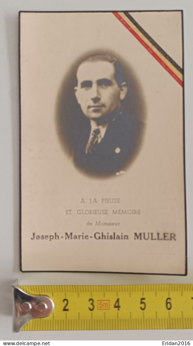 Faire Part  Mr Muller ( 1917 - 1944) - Obituary Notices