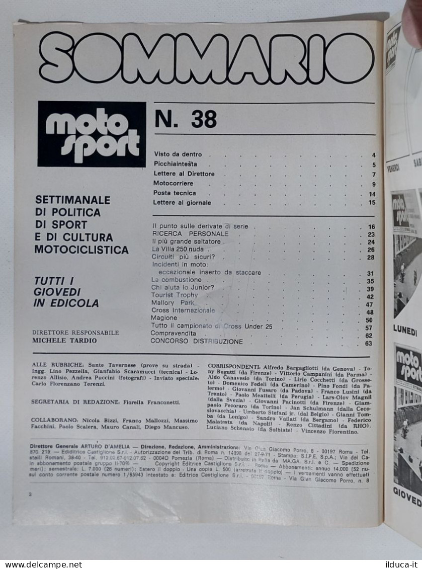 44627 Moto Sport 1975 A. V N. 38 - No Inserto; MV Agusta; Under 25 - Engines