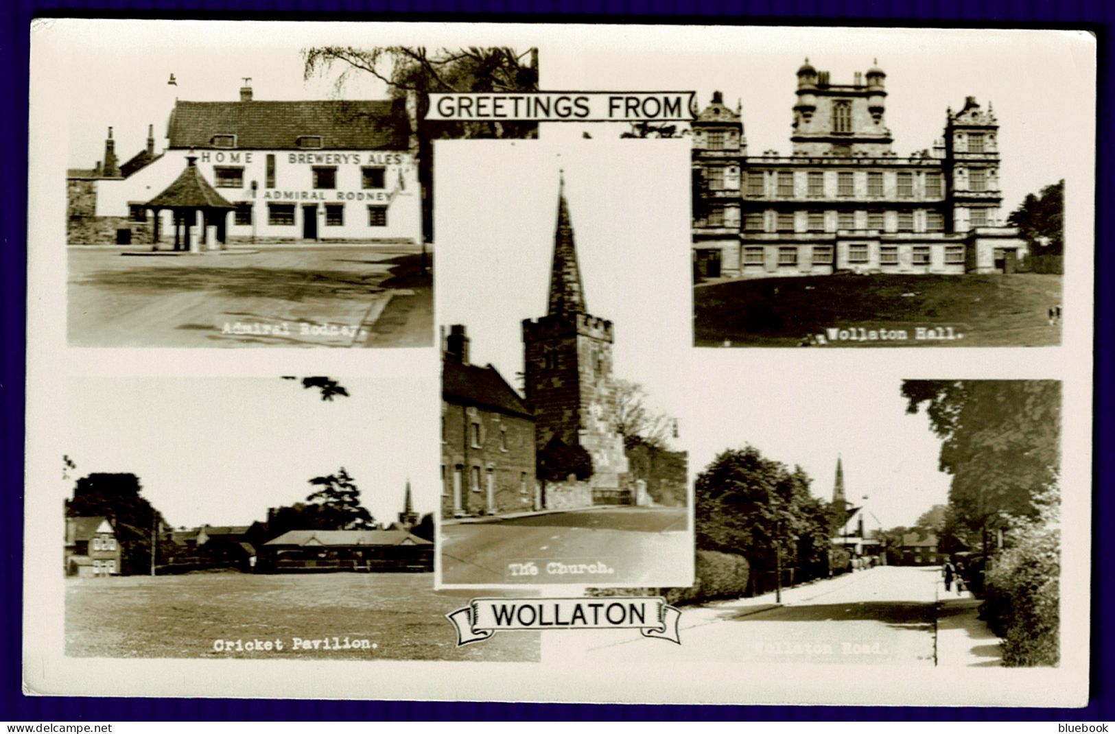 Ref 1650 - Real Photo Multiview Postcard - Wollaton Nottingham - Nottingham