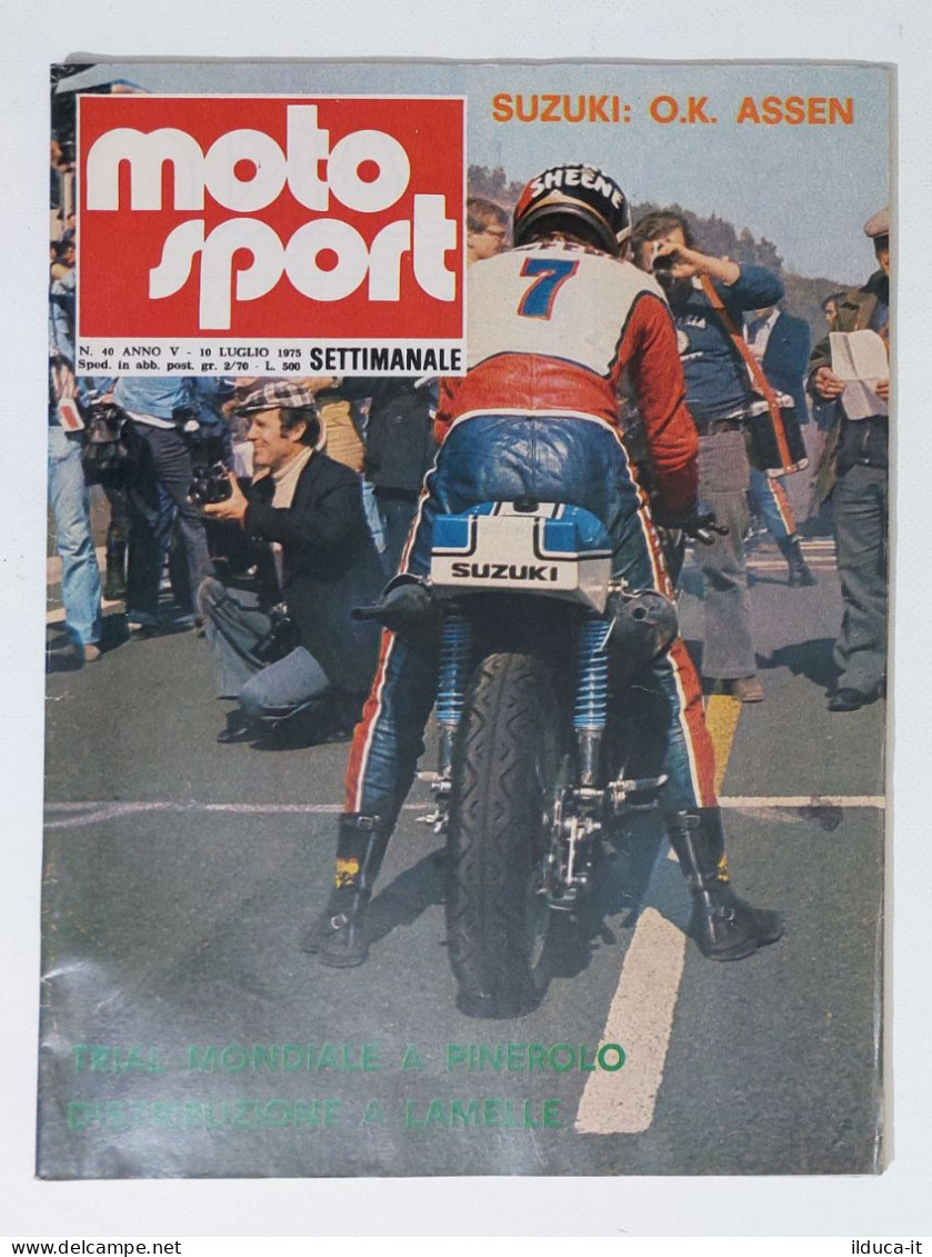 44629 Moto Sport 1975 A. V N. 40 - Suzuki; Pinerolo; Mondiale Cross 125 - Moteurs
