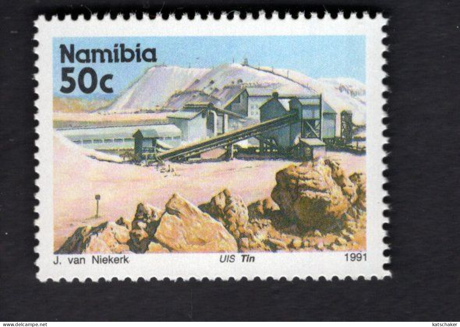 2025400223 1991 SCOTT 685 (XX) POSTFRIS MINT NEVER HINGED - MINERALS & MINES - UIS MINE - Namibie (1990- ...)
