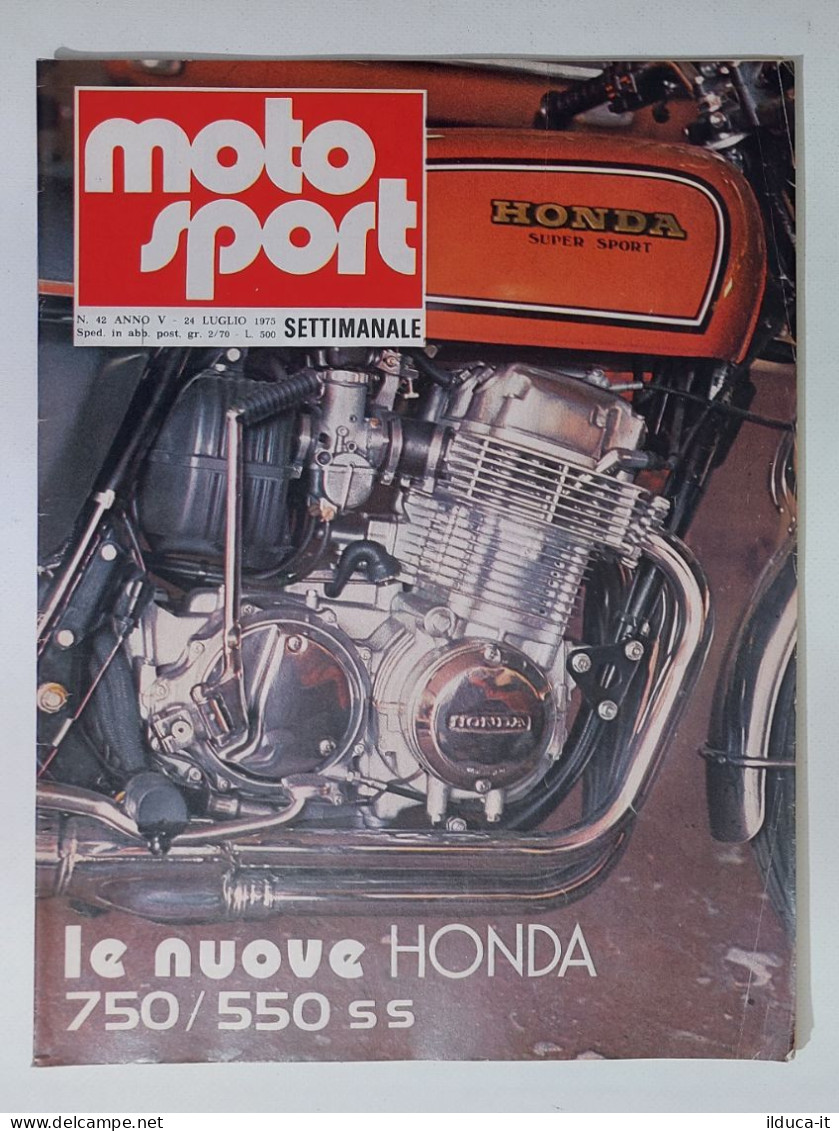 44631 Moto Sport 1975 A. V N. 42 - Honda 750/550 SS; Laverda SFC 75 - Engines