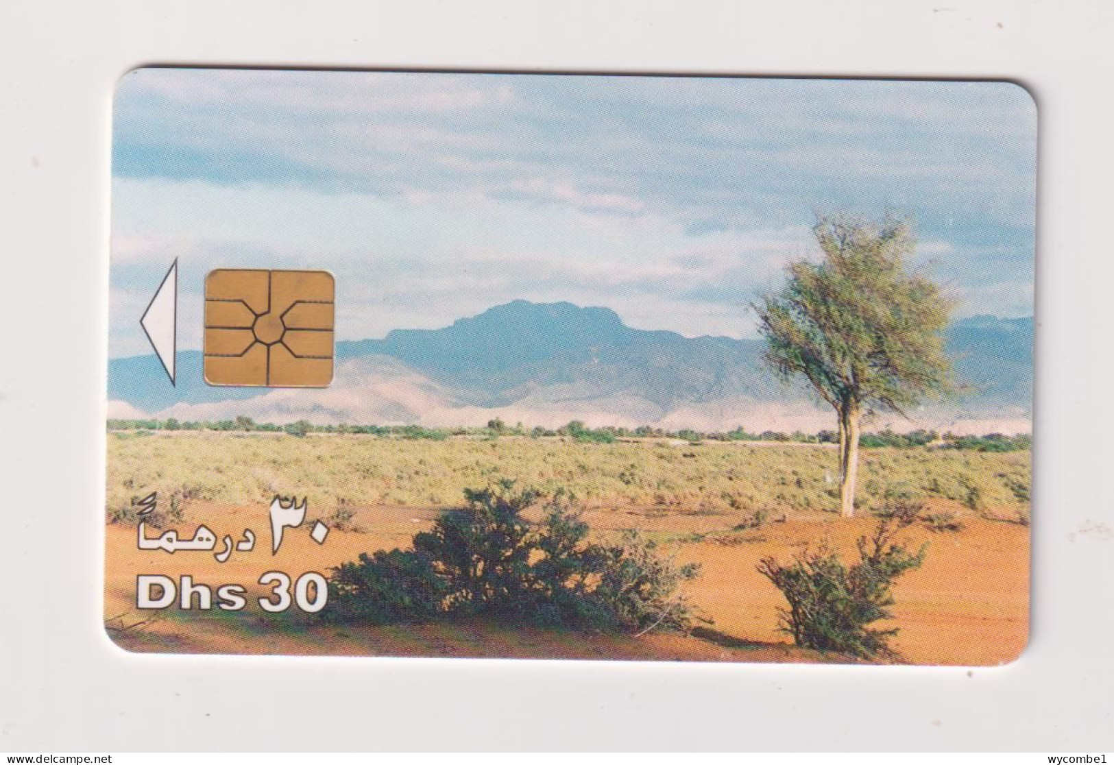 UNITED ARAB EMIRATES - View Towards Mountains Chip Phonecard - United Arab Emirates