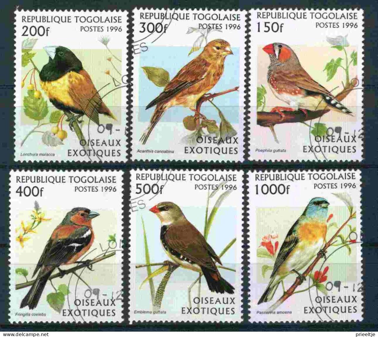 Togo 1996 Exotic Birds  Y.T. 1511/1516 (0) - Togo (1960-...)
