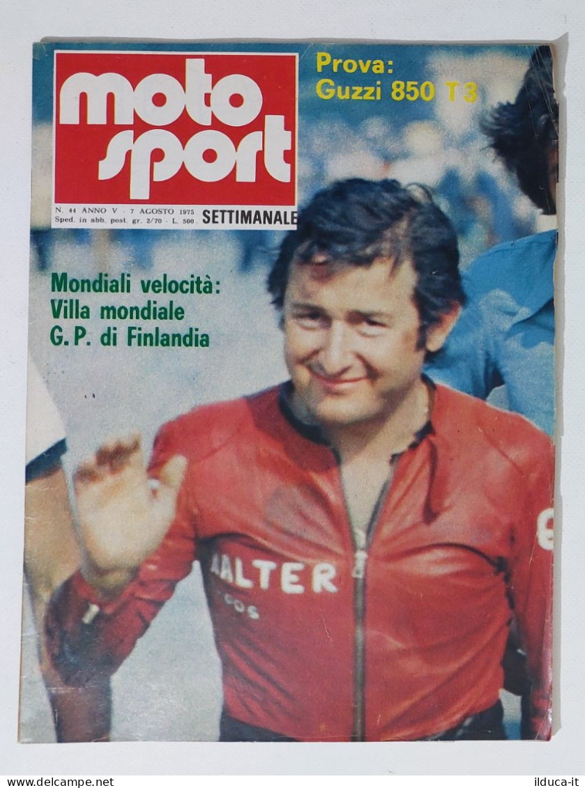 44633 Moto Sport 1975 A. V N. 44 - Moto Guzzi 850 T3; GP Finlandia - Moteurs
